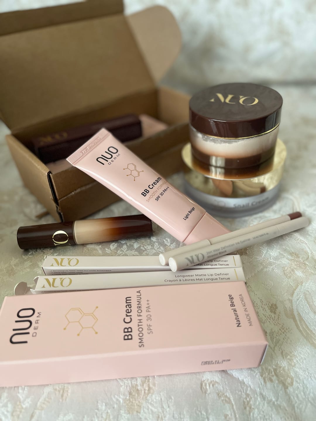 Customer photo review of Set Crema cu Mucina de Melc, BB Cream SPF30, Concealer si Pudra Pulbere (4 produse)
