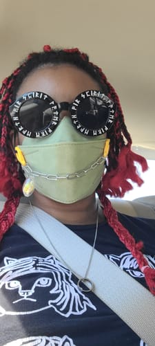 Customer photo review of KN95 Respirator Face Mask - Sage