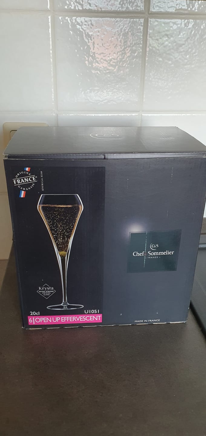 Customer photo review of Chef & Sommelier Champagneglazen - Flutes - Open Up - 200 ml - 6 stuks