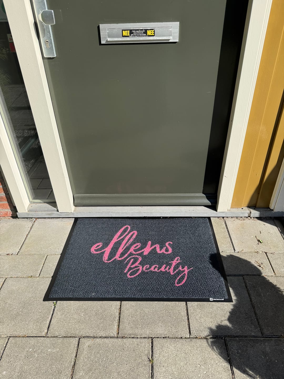 Customer photo review of Berber Logo mat - Covered Outdoor Areas