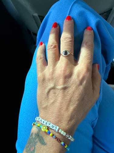 Customer photo review of Custom Mini Eye Ring