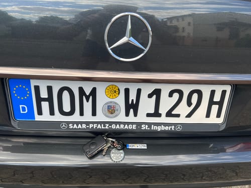 Customer photo review of Kennzeichen Schlüsselanhänger Mini Nummernschild Metall