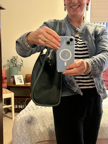 Customer photo review of Sutton Shoulder Bag - Tan