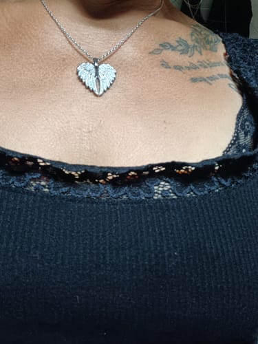 Customer photo review of Collana Angelo Mio Con Incisione Personalizzata