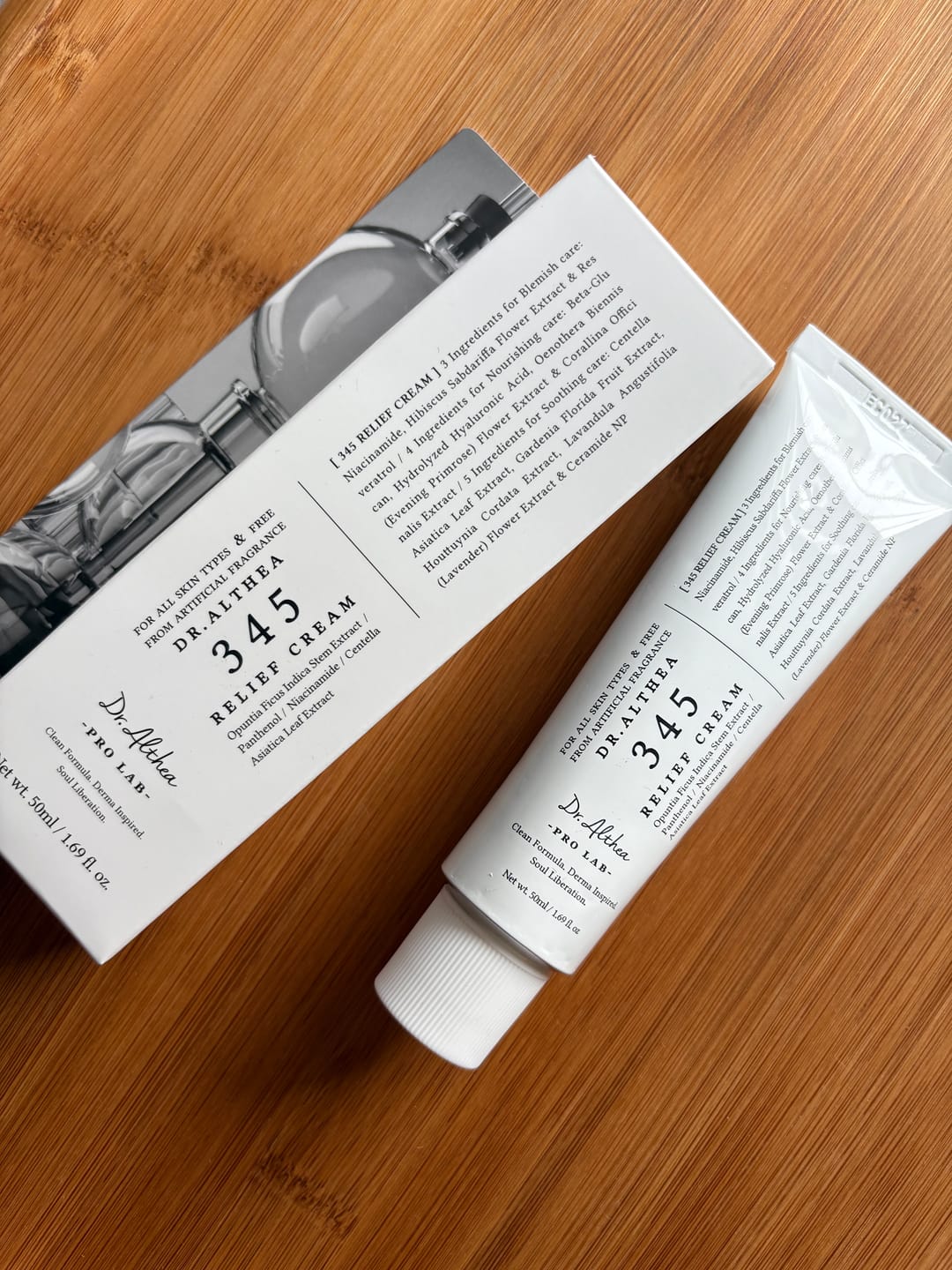 Customer photo review of DR. ALTHEA - 345  Relief Cream 50 ML | Crema Regeneradora y Antiinflamatoria