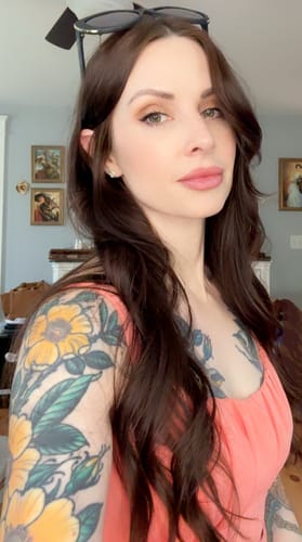 Customer photo review of PRE-ORDER - Ingenue Dress in Creamsicle - Vixen by Micheline Pitt