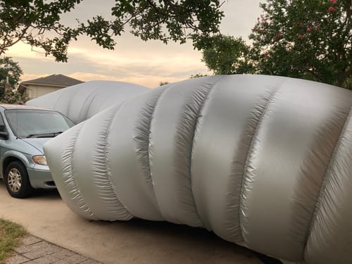 Customer photo review of SUV2 Cover + Cover Storage Bag + Installed Cinch Wand