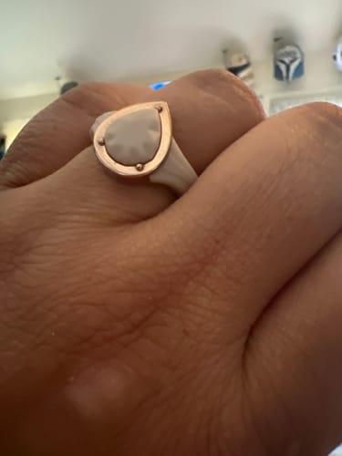Customer photo review of Pear Collection - Silicone Rings with Metal Frame