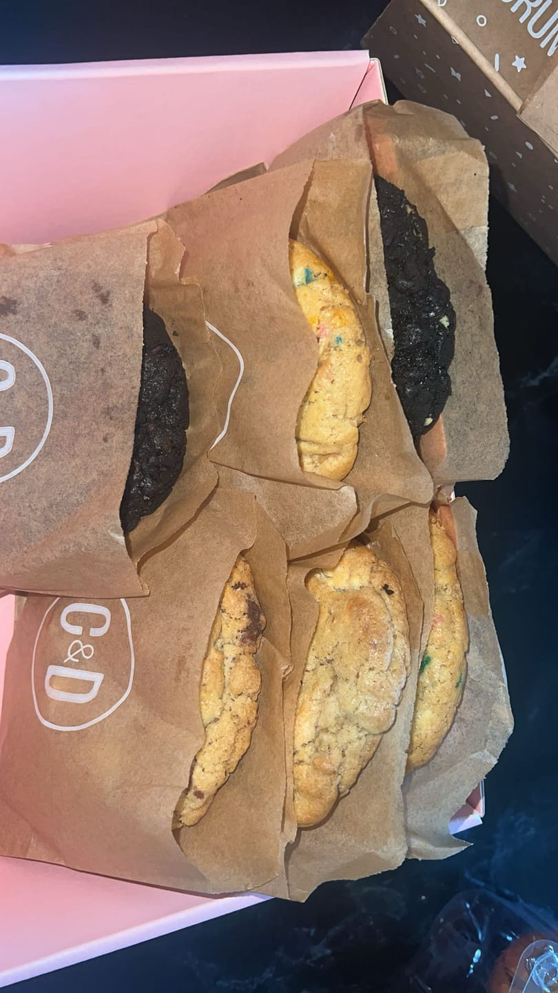 Customer photo review of Cookies & Cream New York Cookie