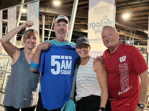 Customer photo review of 5AM Squad T-Shirt