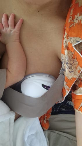 Customer photo review of The Luna© Wearable Breast Pump