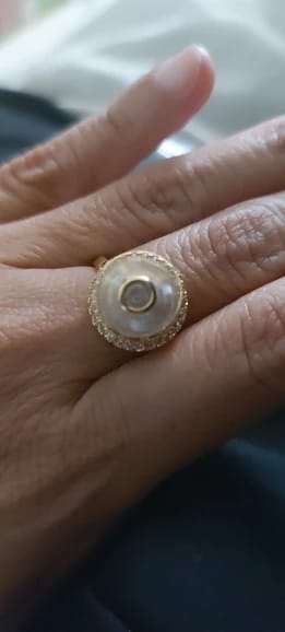 Customer photo review of Flower Spinner Ring