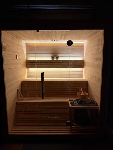Customer photo review of 4-6 Person Traditional Sauna - 6kw Harvia Heater
