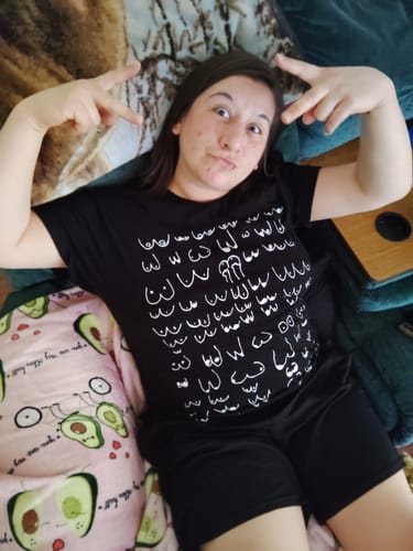 Customer photo review of Titties T-Shirt