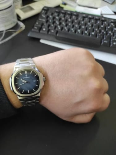 Customer photo review of POEDAGAR Square Luxury Men Wristwatch Waterproof Luminous Date Stainless Steel Male Clock Business Sports Quartz Watches For Men