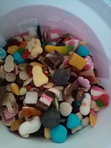 Customer photo review of 10kg Mix Your Own (100 options) Pick n Mix Bucket