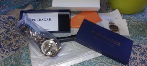 Customer photo review of POEDAGAR Luxury Man Wristwatch Chronograph Waterproof Luminous Men Watch Stainless Steel High Quality Sport Men's Quartz Watches