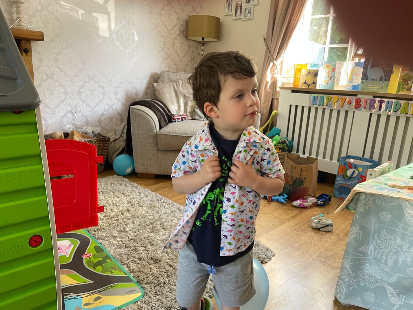 Customer photo review of Mini Dinosaurs Polycotton Fabric