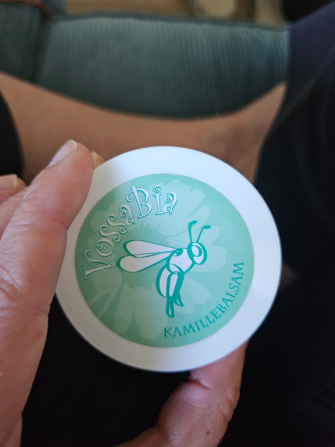Reseña fotográfica de un cliente sobre el bálsamo de manzanilla