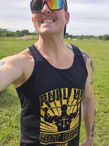 Customer photo review of PULL UP NOT OUT Tank Top