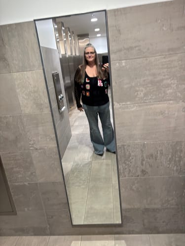 Customer photo review of Great Seeing You Crochet Cardigan