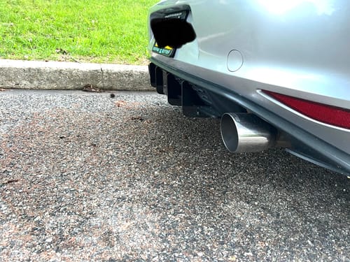 Customer photo review of Volkswagen Rear Diffuser Canards/Spats for Golf MK7 & 7.5 GTI