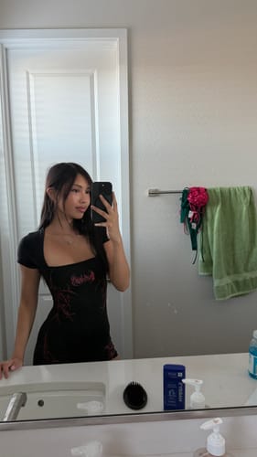 Customer photo review of Women's Void Tech™ Thornveil Bodysuit [NIGHTMARE]