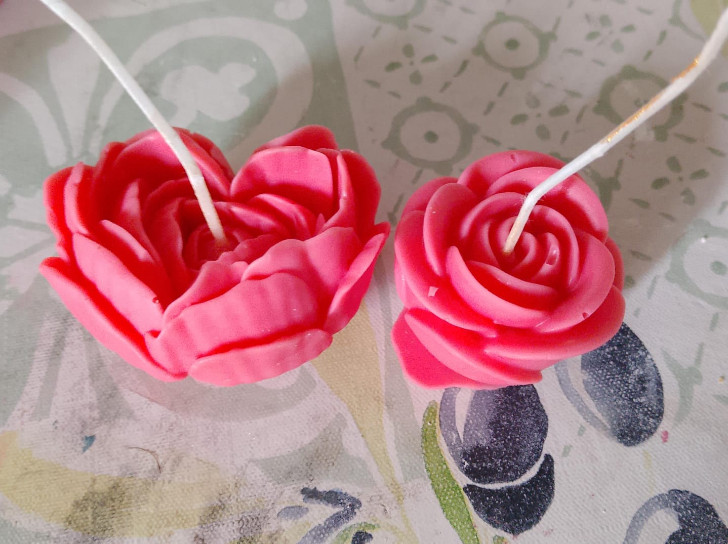 Customer photo review of Colorante líquido para velas MAGENTA