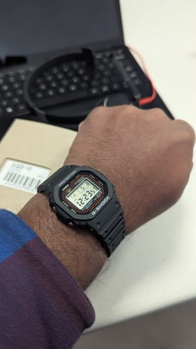 Customer photo review of Casio G-SHOCK Quartz Watch DW5000R-1A