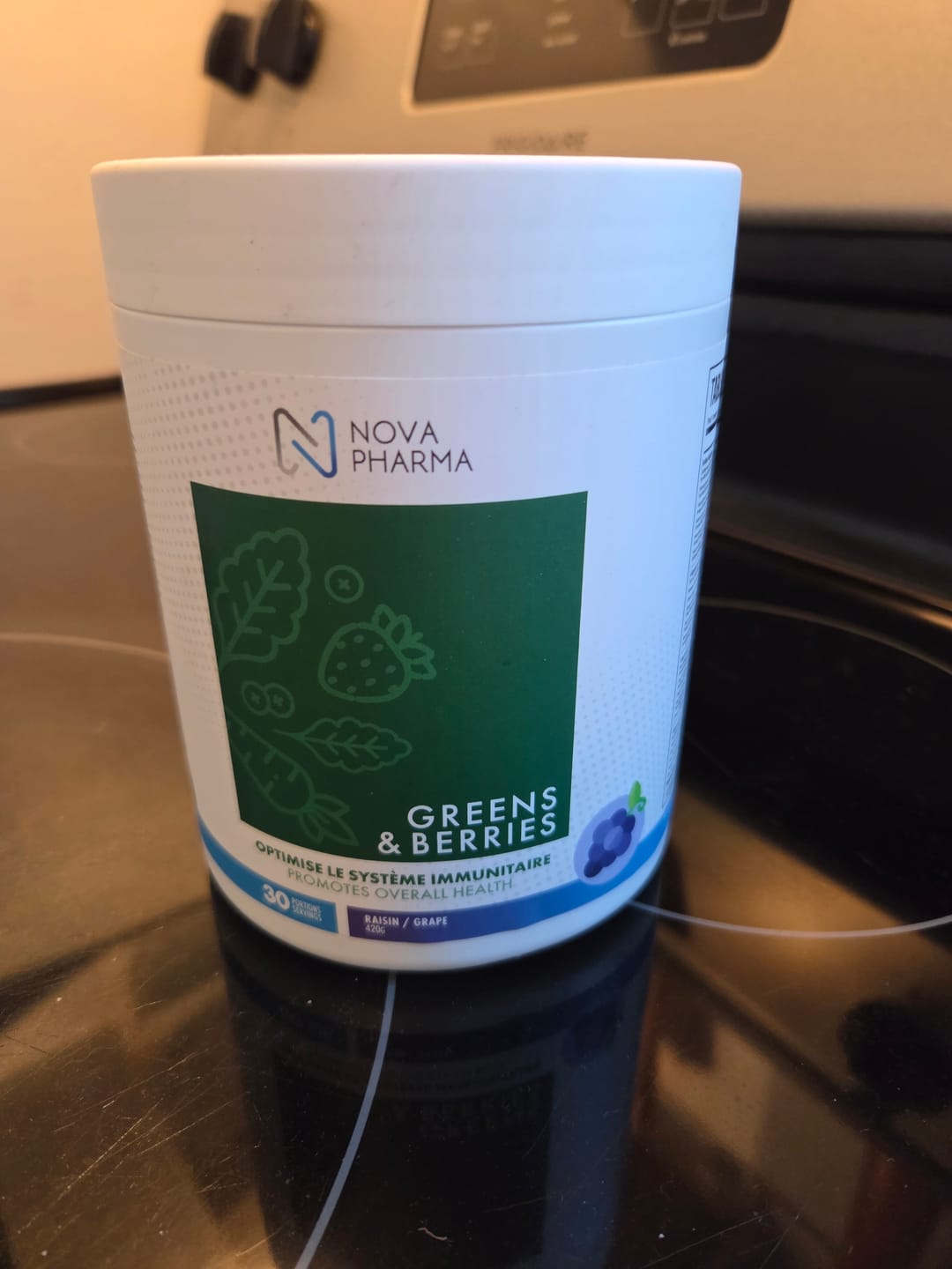 Customer photo review of Nova Pharma - Greens & Berries 420g