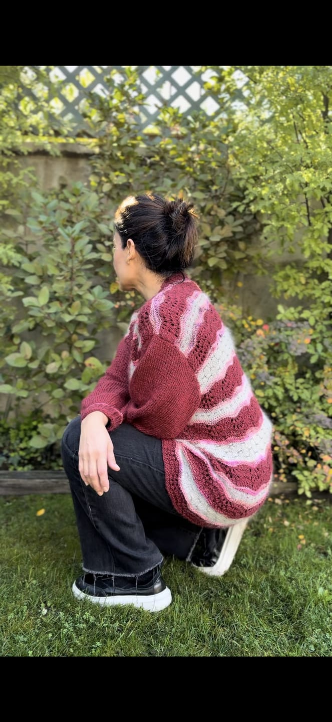 Customer photo review of Silk Mohair  (75% Kid Mohair / 25% Seda)