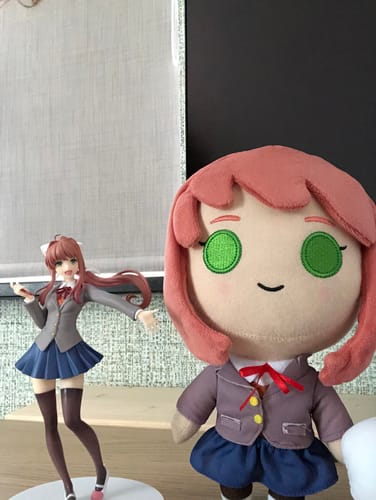 Customer photo review of Doki Doki Literature Club - Monika Collector's Plush