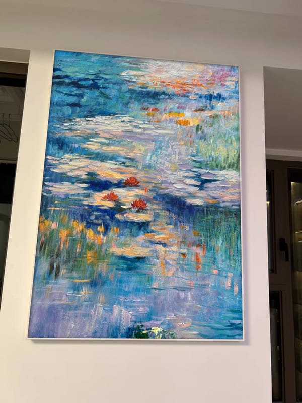 Customer photo review of Colorful Abstract Painting Canvas #AP034