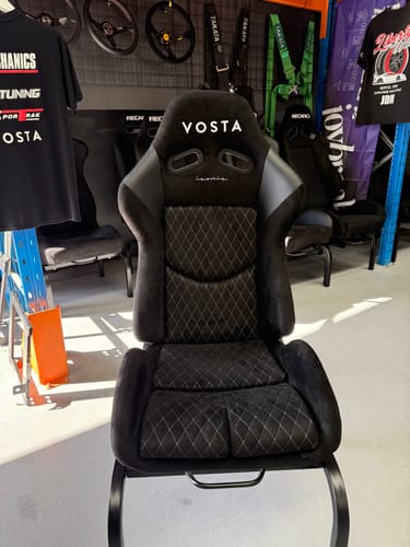 Customer photo review of VOSTA Iconic Alcantara Recliner Seat - ADR Approved