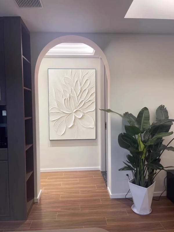 Customer photo review of Flower Textured Painting Canvas #FP059