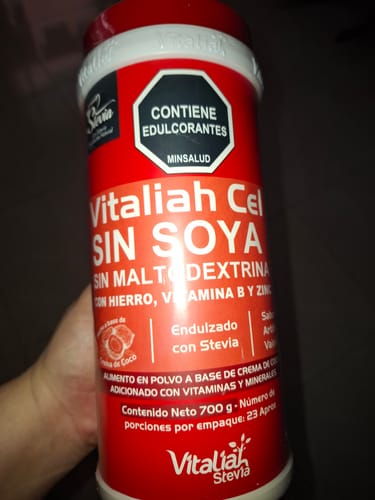 Customer photo review of Batido X 700g - Multivitaminico Vitaliah - Cel