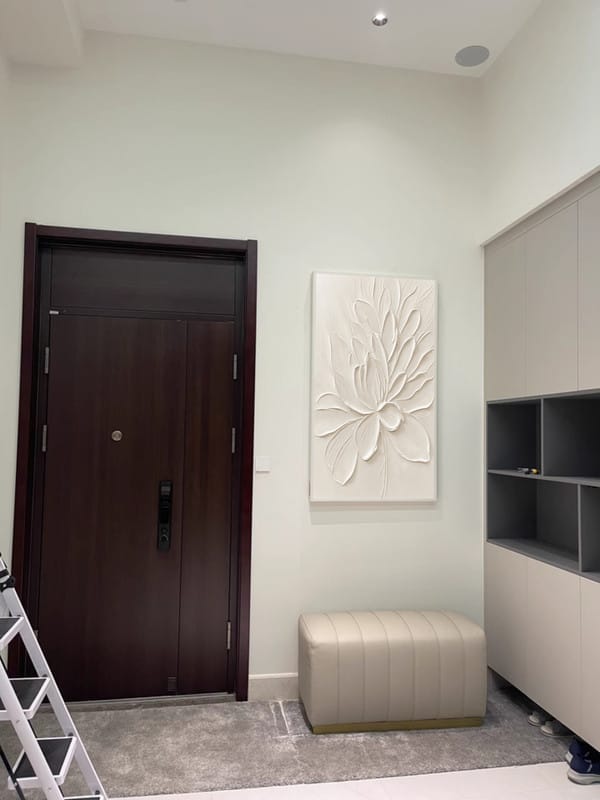 Customer photo review of Flower Textured Painting Canvas #FP059