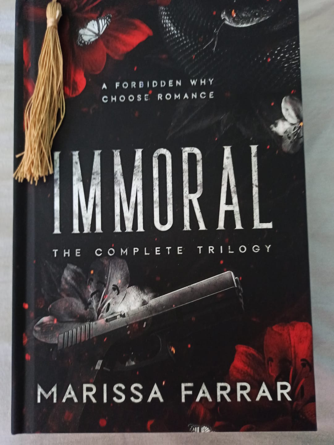 Customer photo review of Immoral: The Complete Omnibus - Special Edition Hardback with Printed Edges