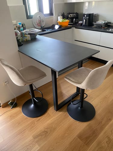 Customer photo review of Σκαμπό για Πάσο Κουζίνας Σετ 2 τεμ Κάθισμα Μπαρ Ρυθμιζόμενο Ύψος 63-84 εκ Διάφορα Χρώματα LJ-B195W02