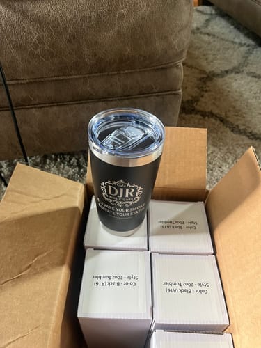 Customer photo review of (6 Pieces) Custom Laser Engraved - 20oz Tumblers