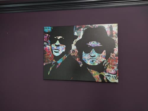 Customer photo review of Blues Brothers Graffiti Canvas Set