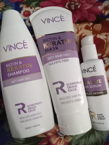 Customer photo review of Anti Hair Fall Kit