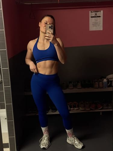 Customer photo review of L'ensemble ventre-plat - Bleu