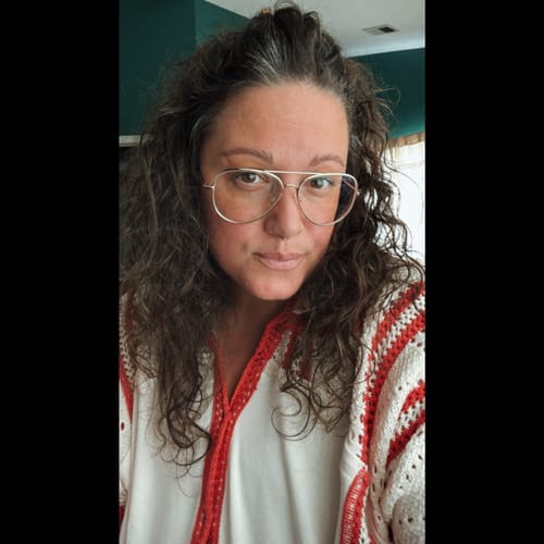 Customer photo review of Ellie Crochet Lace Top