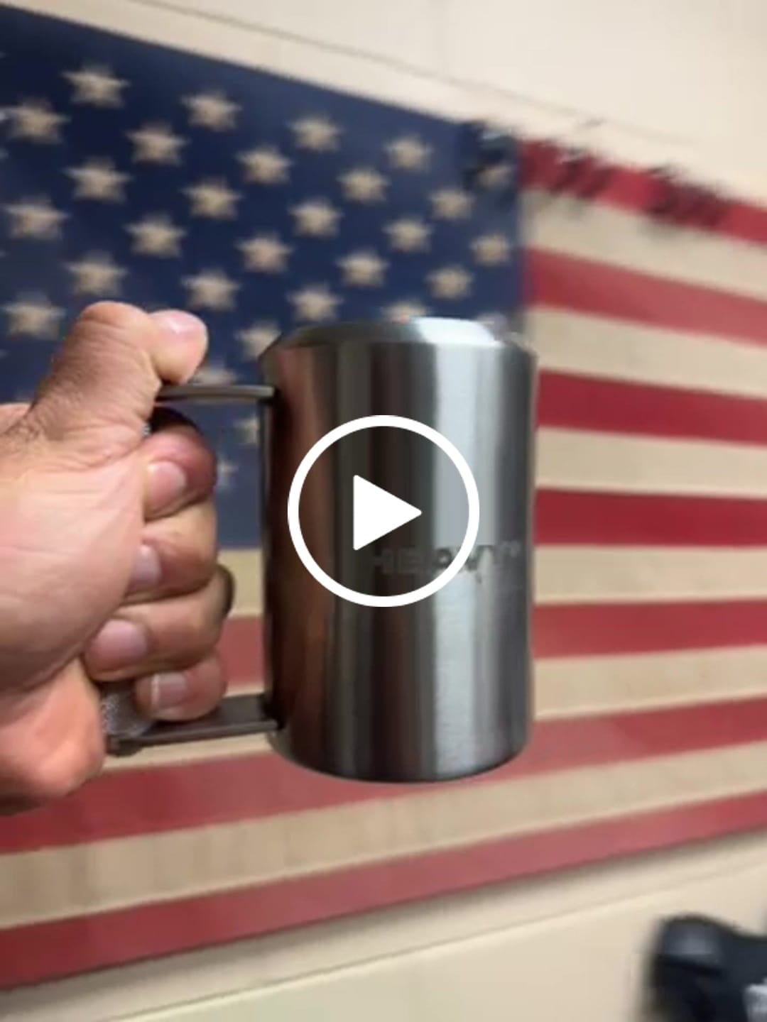 Customer video review of 5lb Heavy* Mug | Stainless Steel Mug