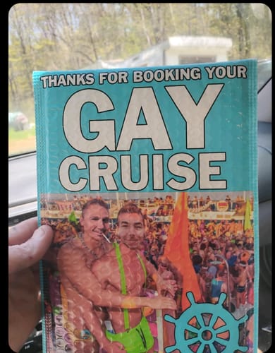 Customer photo review of Gay Cruise Prank Package