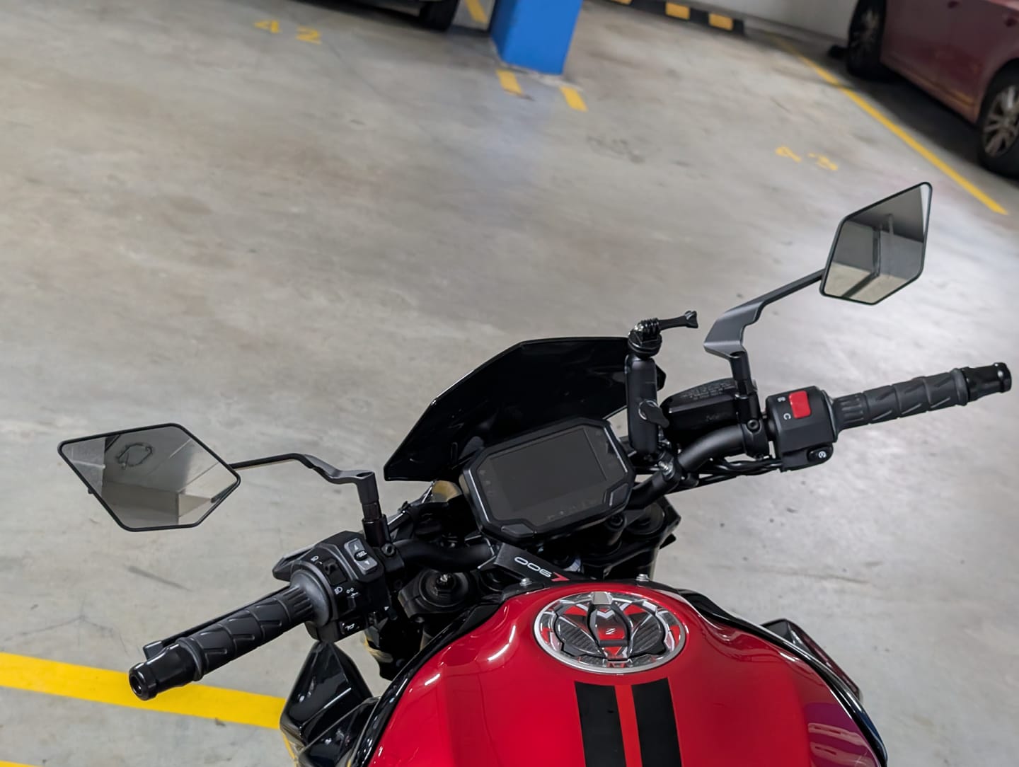 Customer photo review of EVOS Long Levers for Kawasaki Ninja 650 / Z650 / ZX4RR