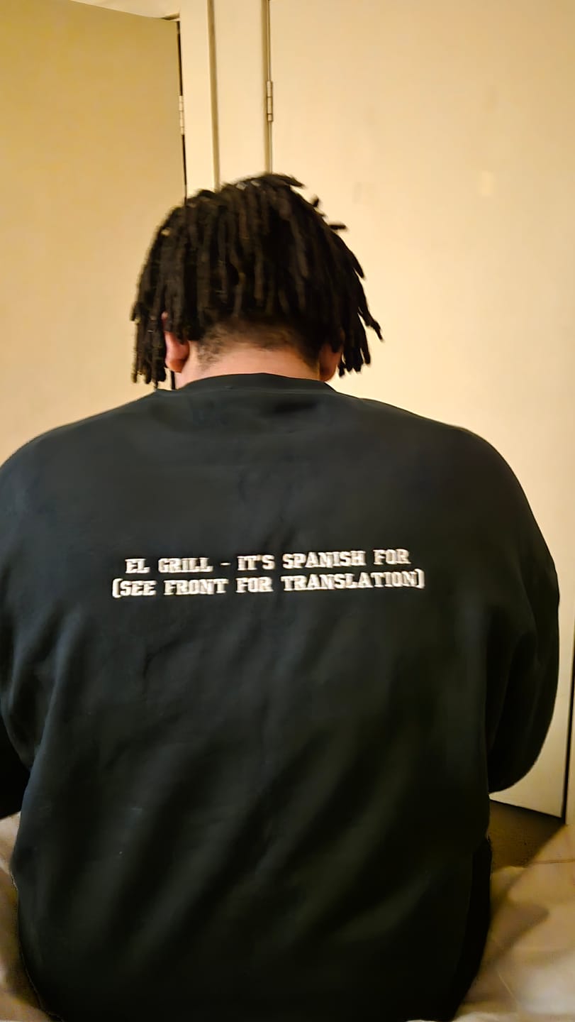 Customer photo review of CUSTOM UNISEX HEAVYWEIGHT CREWNECK