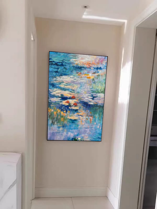 Customer photo review of Colorful Abstract Painting Canvas #AP034