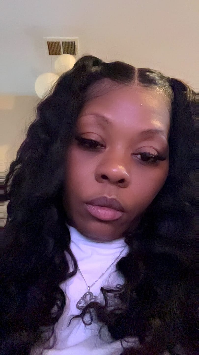 Customer photo review of Wavymy Pre-Bleached HD Lace Wear & Go Pre-Cut Wigs Dome Cap Glueless Water Wave 6x4 Lace Closure Wig 180% Density